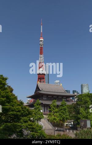 Zojoji-Tempel in Tokio Stockfoto