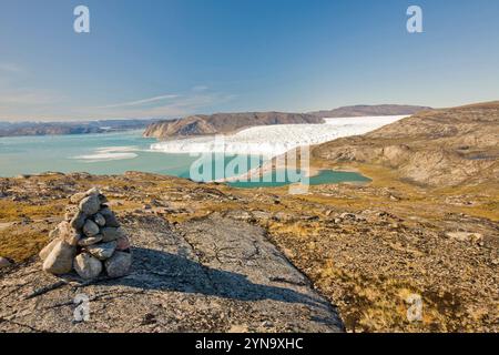 Klimawandel in Grönland. Stockfoto