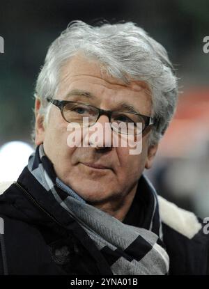 ARCHIVFOTO: Marcel REIF wird am 27. November 2024 75 Jahre alt, SKY - Kommentator Marcel REIF, Porträt, Kopf, Fußball 1. Bundesliga, 18. Spieltag, VfL Wolfsburg (WOB) - FC Bayern München (M) 4:1, am 30. Januar 2015 in Wolfsburg. Stockfoto