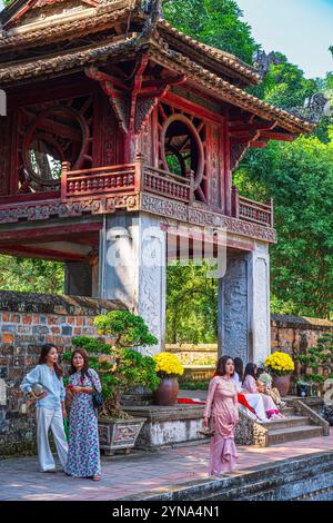 Vietnam, Hanoi, Dong da District, Literaturtempel, konfuzianischer Tempel, der im 11. Jahrhundert gegründet wurde, der Constellation Pavillon Stockfoto