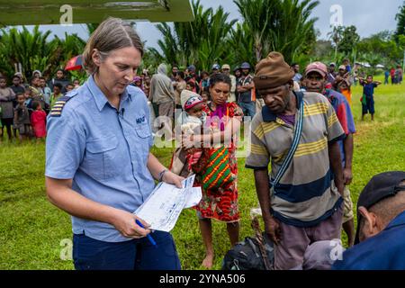 Papouasie-Nouvelle-Guinée, Provinz Eastern Highlands, Goroka, Terminal der Mission Aviation Fellowship (MAF) Stockfoto