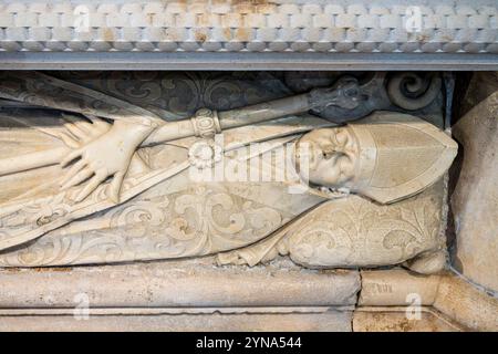 Kroatien, Dalmatien, Kreis Sibenik-Knin, Dalmatinische Küste, Sibenik, St. James Cathedral, UNESCO-Weltkulturerbe Stockfoto