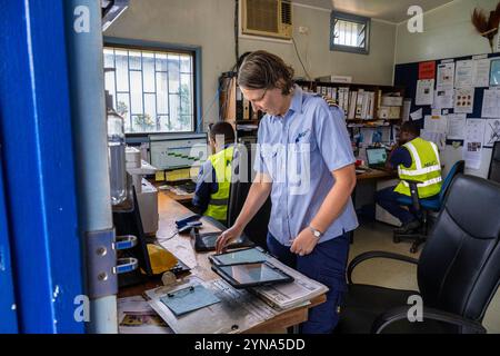 Papouasie-Nouvelle-Guinée, Provinz Eastern Highlands, Goroka, Flugzeug der Mission Aviation Fellowship (MAF) Stockfoto