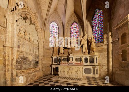 Frankreich, Bouches du Rhone, Arles, Kirche St. Trophime aus dem 12. Bis 15. Jahrhundert, von der UNESCO zum Weltkulturerbe erklärt, grabstätte in der Kapelle des heiligen grabes Stockfoto