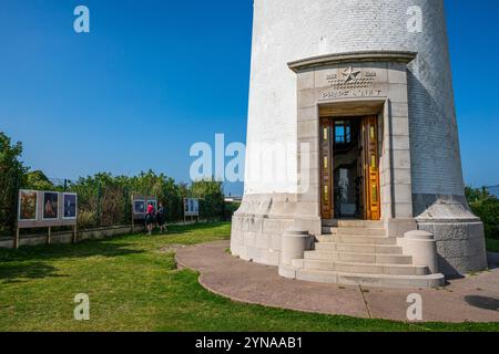 Frankreich, Somme, Baie de Somme, Ault, Führung durch den Leuchtturm von Ault Stockfoto