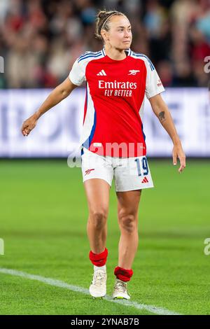 Melbourne, Australien. Mai 2024. Arsenals Caitlin Foord wurde während des Freundschaftsspiels zwischen A-League Women All Stars und Arsenal Women FC im Marvel Stadium gesehen. Sieg für Arsenal Women FC 1:0. (Foto: Olivier Rachon/SOPA Images/SIPA USA) Credit: SIPA USA/Alamy Live News Stockfoto