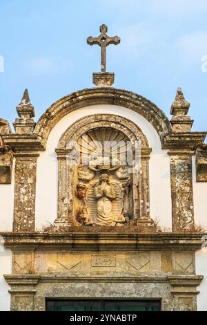 Portugal, nördliche Region, Valenca do Minho, Bühne auf dem portugiesischen Zentralweg, einer der Wege in Richtung Santiago de Compostela, Kapelle der Barmherzigkeit innerhalb der Festung Stockfoto