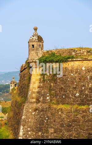 Portugal, nördliche Region, Valenca do Minho, Etappe auf dem portugiesischen Zentralweg, einer der Wege in Richtung Santiago de Compostela, Festung aus dem 16. Bis 17. Jahrhundert Stockfoto