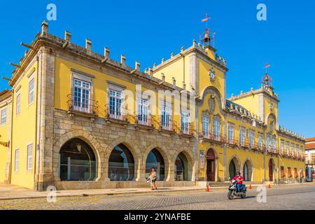 Portugal, nördliche Region, Barcelos, Bühne auf dem portugiesischen Zentralweg, einer der Wege in Richtung Santiago de Compostela, dem Rathaus Stockfoto