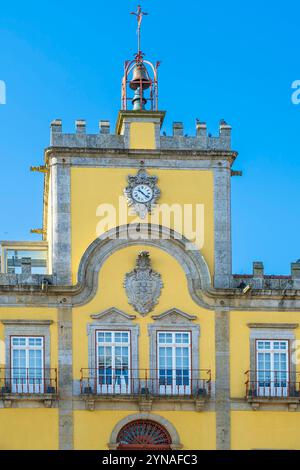 Portugal, nördliche Region, Barcelos, Bühne auf dem portugiesischen Zentralweg, einer der Wege in Richtung Santiago de Compostela, dem Rathaus Stockfoto