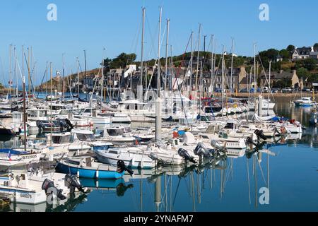 Frankreich, Côtes d'Armor, Côte de Penthièvre, Pléneuf-Val-André, Hafen von Dahouët Stockfoto