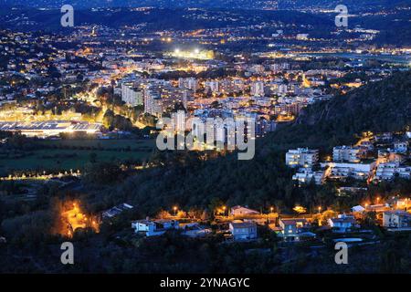 Frankreich, Alpes Maritimes (06), Mandelieu La Napoule, gue depuis l'Esterel Stockfoto