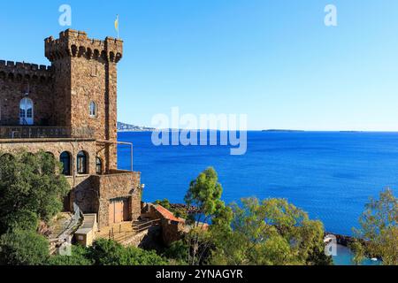 Frankreich, Alpes Maritimes (06), Golfe de la Napoule, Mandelieu La Napoule, Chateau du d'Agecroft, Village de Vacances Stockfoto