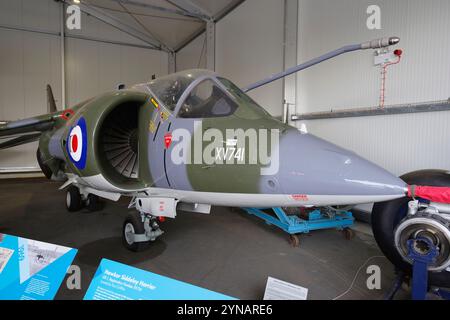 Hawker, Siddeley, Harrier, GR1, XV741, Dailey Mail, Transatlantic Air Race, Brooklands, Museum. Stockfoto