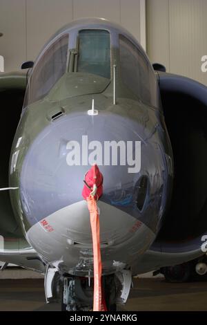 Hawker, Siddeley, Harrier, GR1, XV741, Dailey Mail, Transatlantic Air Race, Brooklands, Museum. Stockfoto