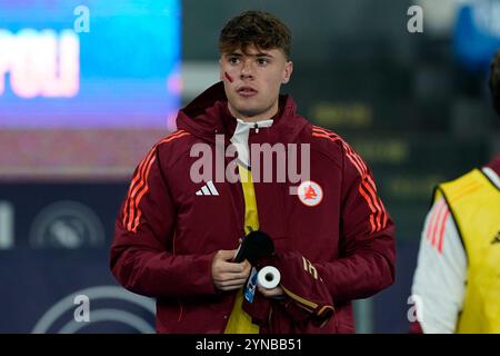 Neapel, Italien. November 2024. Nicola Zalewski von AS Roma während des Spiels der Serie A zwischen SSC Neapel und AS Roma im Stadio Diego Armando Maradona Neapel Italien am 24. November 2024. Franco Romano/Alamy Live News Stockfoto