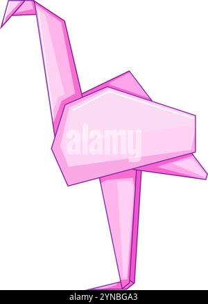 Papier Origami Tiere Cartoon Vektor Illustration Stock Vektor