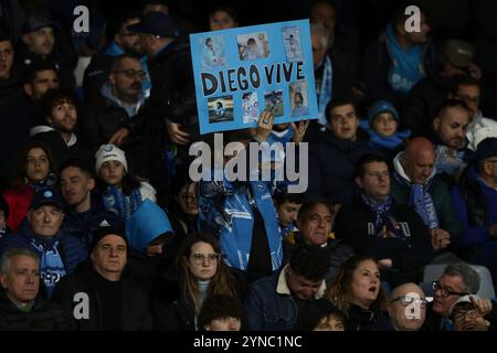 Während des Fußballspiels der Serie A zwischen Neapel und Roma im Diego Armando Maradona Stadion in Neapel, süditalien - Sonntag, 24. November 2024. Sport - Fußball . (Foto: Alessandro Garofalo/LaPresse) Stockfoto