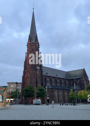 Alte römisch-katholische Kirche - St. Augustinus in Gelsenkirchen, Nordrhein-Westfalen, Deutschland 17.09. 2024 Stockfoto