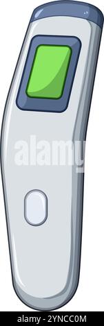 Säuglingsthermometer Baby Cartoon Vektor Illustration Stock Vektor