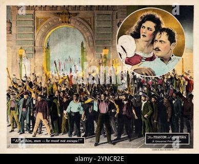 Carl Laemmle präsentiert das Phantom der Oper (Universal, 1925). Lobby Card - Horror - Mit Lon Chaney, Mary Philbin, Norman Kerry Stockfoto
