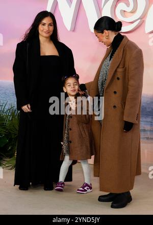 London, Großbritannien. November 2024. Mabel nimmt an der Moana 2 UK Premiere im Cineworld am Leicester Square in London Teil. Quelle: SOPA Images Limited/Alamy Live News Stockfoto