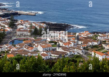 Die Eremitage von Nossa Senhora da Ajuda ist eine portugiesische Eremitage auf dem Monte da Senhora da Ajuda in Santa Cruz, Insel Graciosa, in Th Stockfoto