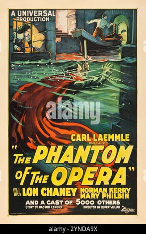 Carl Laemmle präsentiert das Phantom der Oper (Universal, 1925) mit Lon Chaney, Mary Philbin und Norman Kerry Stockfoto