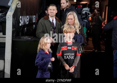 Herning, Dänemark. November 2024. FC Midtjylland moeder Silkeborg IF i Superligaen paa MCH Arena i Herning Mandag den 25. november 2024 Credit: Ritzau/Alamy Live News Stockfoto