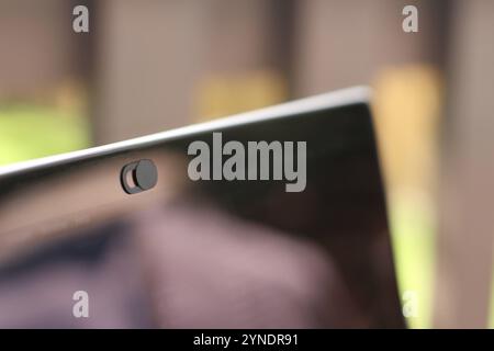 Kamera-Schutzabdeckung Slide, Webcam-Abdeckung für Laptop Stockfoto