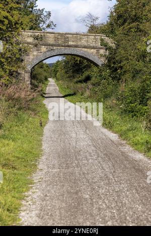 Tissington Trail, Radweg folgt der alten, ehemaligen Eisenbahnlinie, Peak District National Park, England, Großbritannien Stockfoto