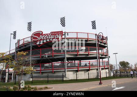 Niagara Speedway Rennstrecke auf Cliffton Hill in Niagara Falls, Ontario, Kanada Stockfoto