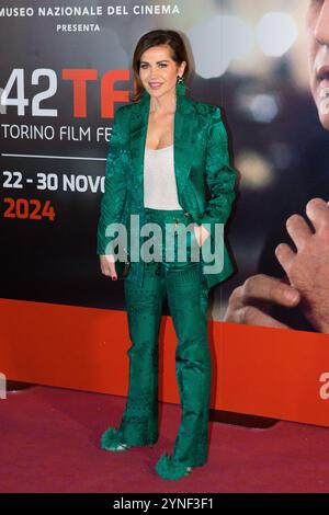 Turin, Italien. November 2024. Chantal Sciuto auf rotem Teppich der Eröffnungsveranstaltung des Torino Film Festivals 2024 Credit: Marco Destefanis/Alamy Live News Stockfoto