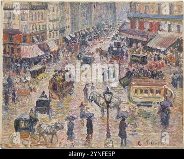 Camille Pissarro - La Place du Havre, effet de pluie Stockfoto
