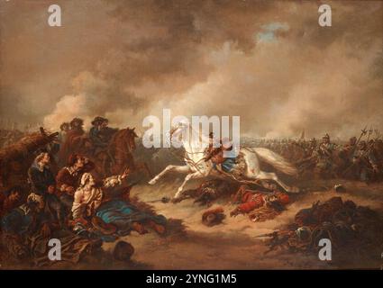 Carl Fredrik Kiörboe - das Pferd von Gustav II Adolf in der Schlacht bei Lützen. Stockfoto