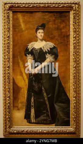 Carolus-Duran - Mrs. William Astor - mit Rahmen. Stockfoto