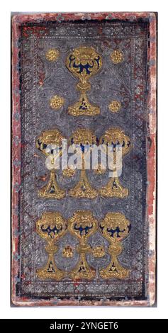 Cary-Yale Tarot Deck - Sieben von Cups. Stockfoto