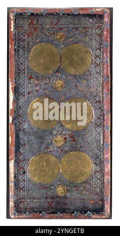 Cary-Yale Tarot Deck - Sechs der Münzen. Stockfoto