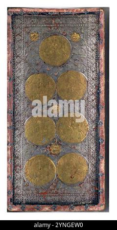 Cary-Yale Tarot Deck - Sieben der Münzen. Stockfoto