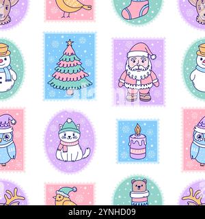 Weihnachten nahtlose Muster Stock Vektor
