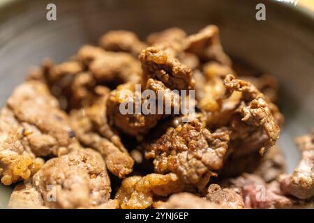 Saftiges Gegrilltes Rindfleisch In Nahaufnahme Stockfoto