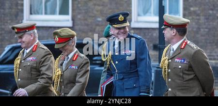 London, Großbritannien. November 2024. Militärchefs in der Downing Street treffen sich mit Kier Starmer, Premierminister, London UK Credit: Ian Davidson/Alamy Live News Stockfoto