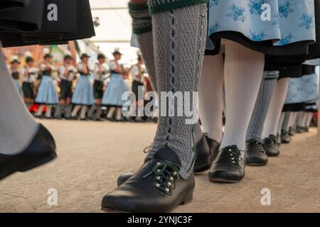 133. Gautrachtenfest des Gauverbandes I (Bayerischer Trachtenverband) D'Raschenberger Teisendorf Gauheimatabend Stockfoto