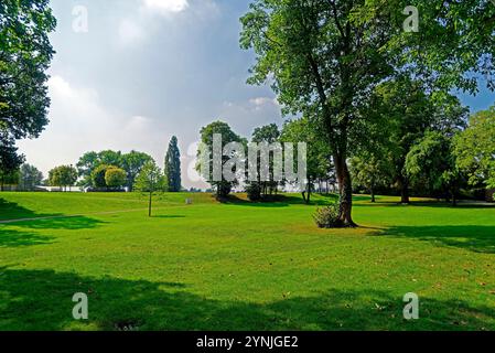 Carl-Benz-Park, Carl Benz, 1844 - 1929 Stockfoto