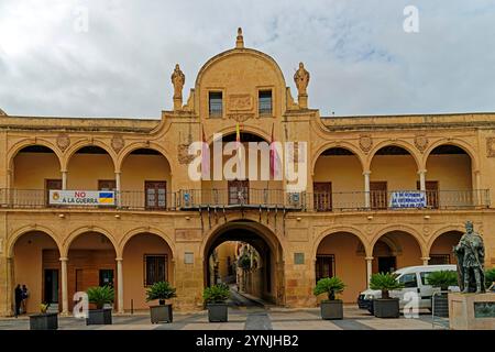 ehemaliges Rathaus, historisch, Denkmal, Alfonso X, König von Kastilien und León, El Sabio, der Weise, 23.11.1221 - 04.04.1284 Stockfoto