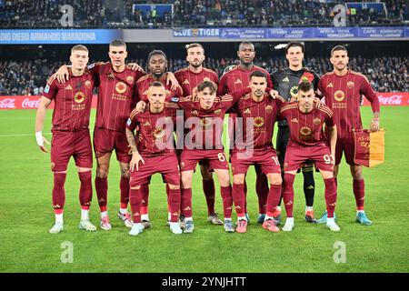 Neapel, Italien. November 2024. Italien, 29. märz 2024: Team während des italienischen Meisterschaftsspiels Serie A 2024-2025 zwischen Neapel und Roma im Stadion Maradona, Italien (Felice de Martino/SPP) Credit: SPP Sport Press Photo. /Alamy Live News Stockfoto