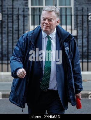 London, Großbritannien. November 2024. Minister der Labour Party-Regierung des Vereinigten Königreichs nehmen heute Morgen an der Kabinettssitzung in der Downing Street Teil. Credit: Imageplotter/Alamy Live News Stockfoto