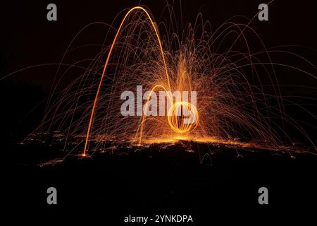 Lichtmalerei Stockfoto