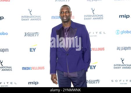 Omar Sy bei der Verleihung der 52. International Emmy Awards 2024 im New York Hilton Hotel. New York, 25.11.2024 Stockfoto