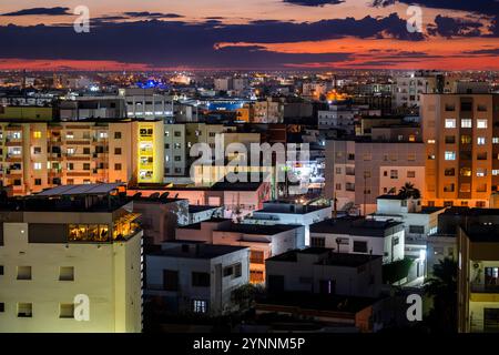 Sfax, Tunesien - 12. November 2024: Luftaufnahme der Stadt Sfax Stockfoto